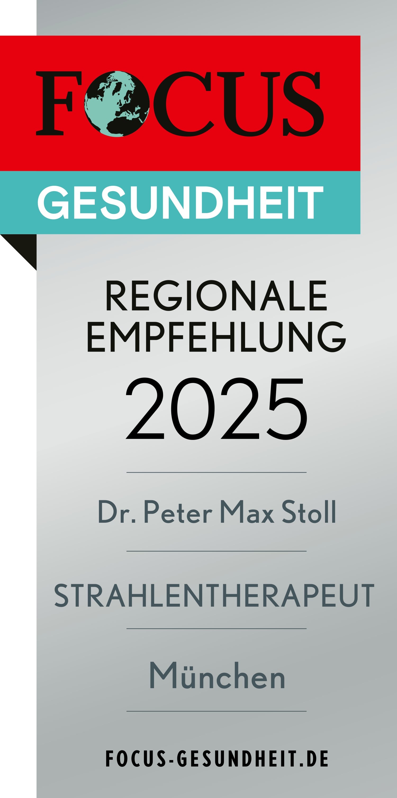 FCGA Regio-Siegel - FOCUS-Liste der besonders empfohlenen Ärzte 2025
